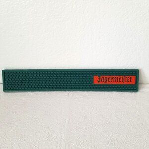 Jagermeister Green Orange Rubber Spill Rail Bar Mat 20.25""x3.5" (#1)